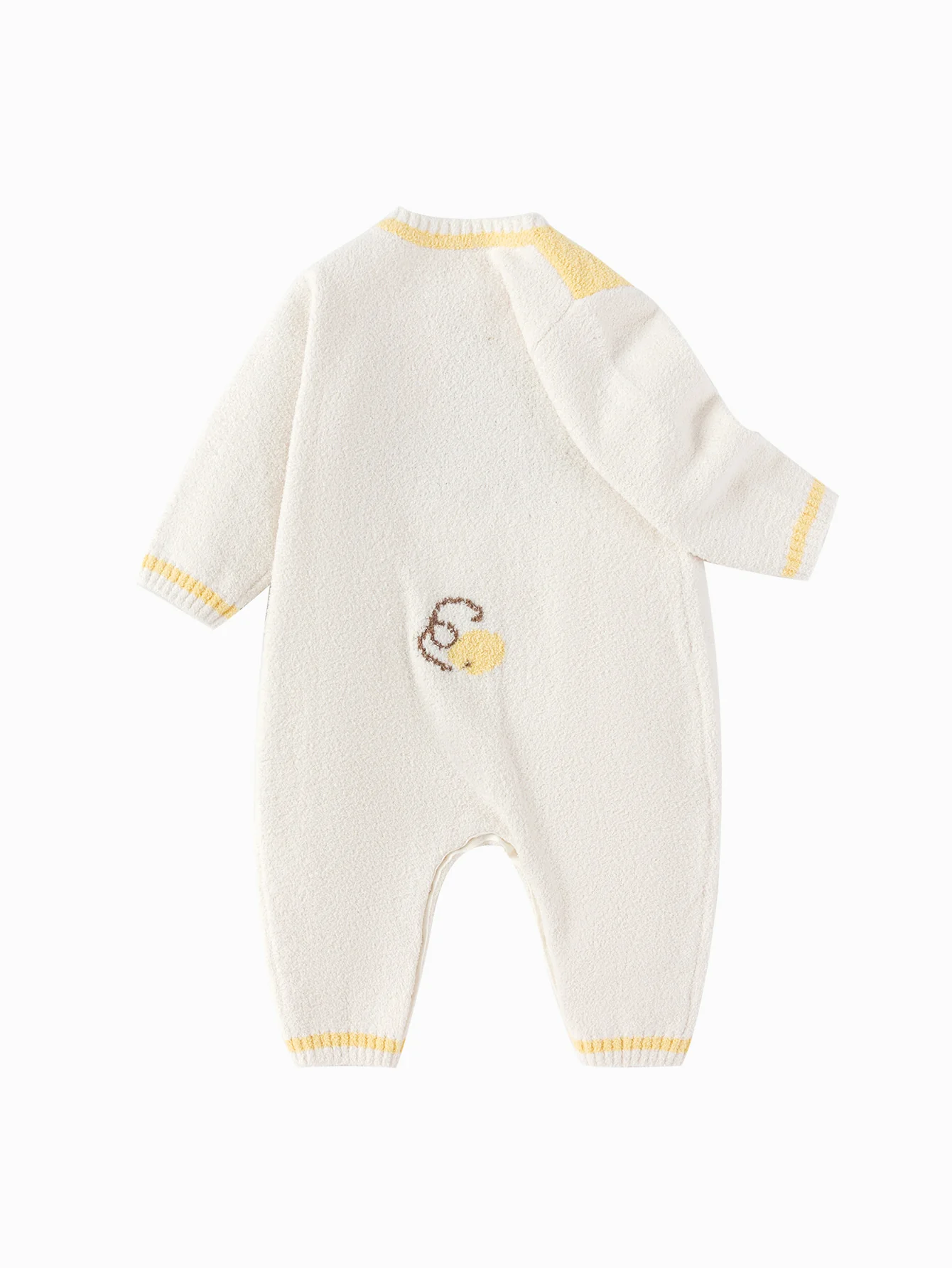 Unisex Baby Jacquard Webbing Buckle Inner Bodysuit - Image 11