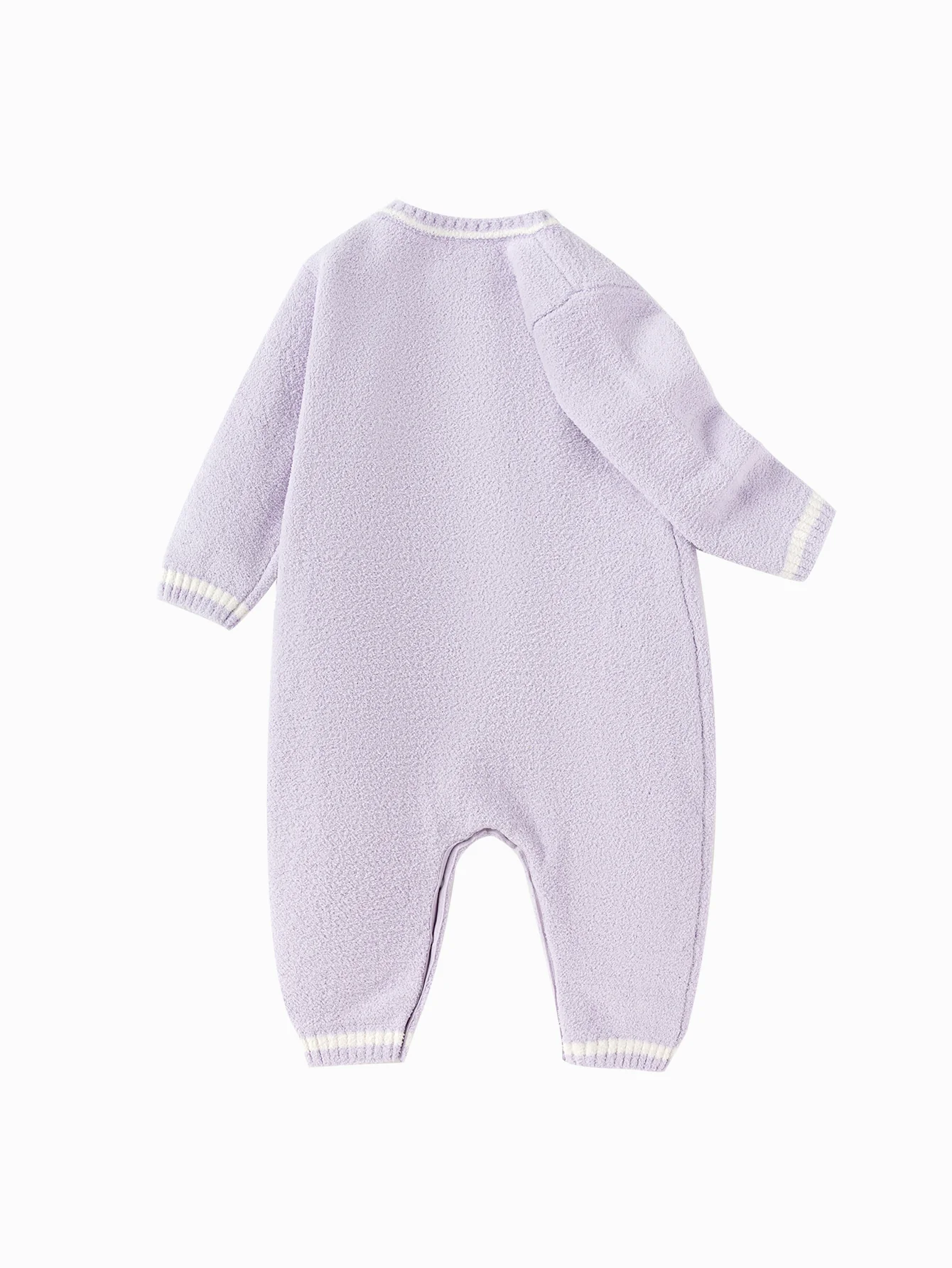 Unisex Baby Jacquard Webbing Buckle Inner Bodysuit - Image 5