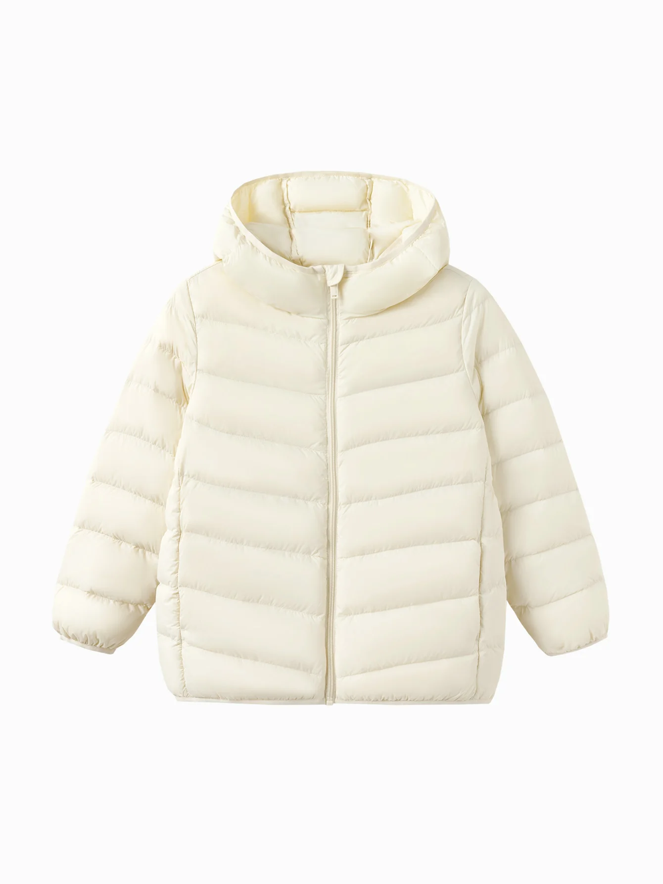 Unisex Family wear Cream White Down Jacket - Image 6