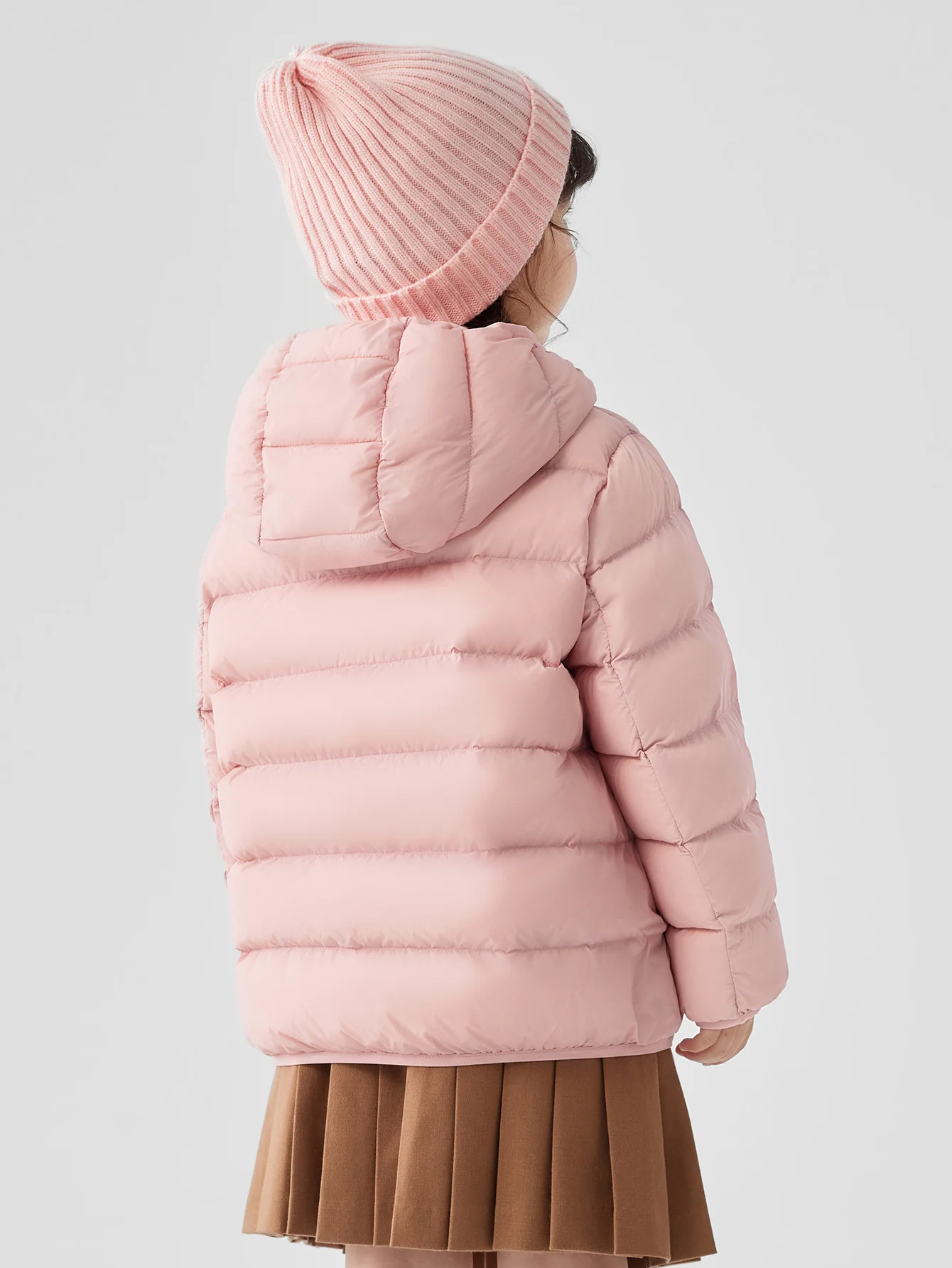Balabala Parent-Child Unisex Waterproof & Warm Pink Down Jacket - Image 3