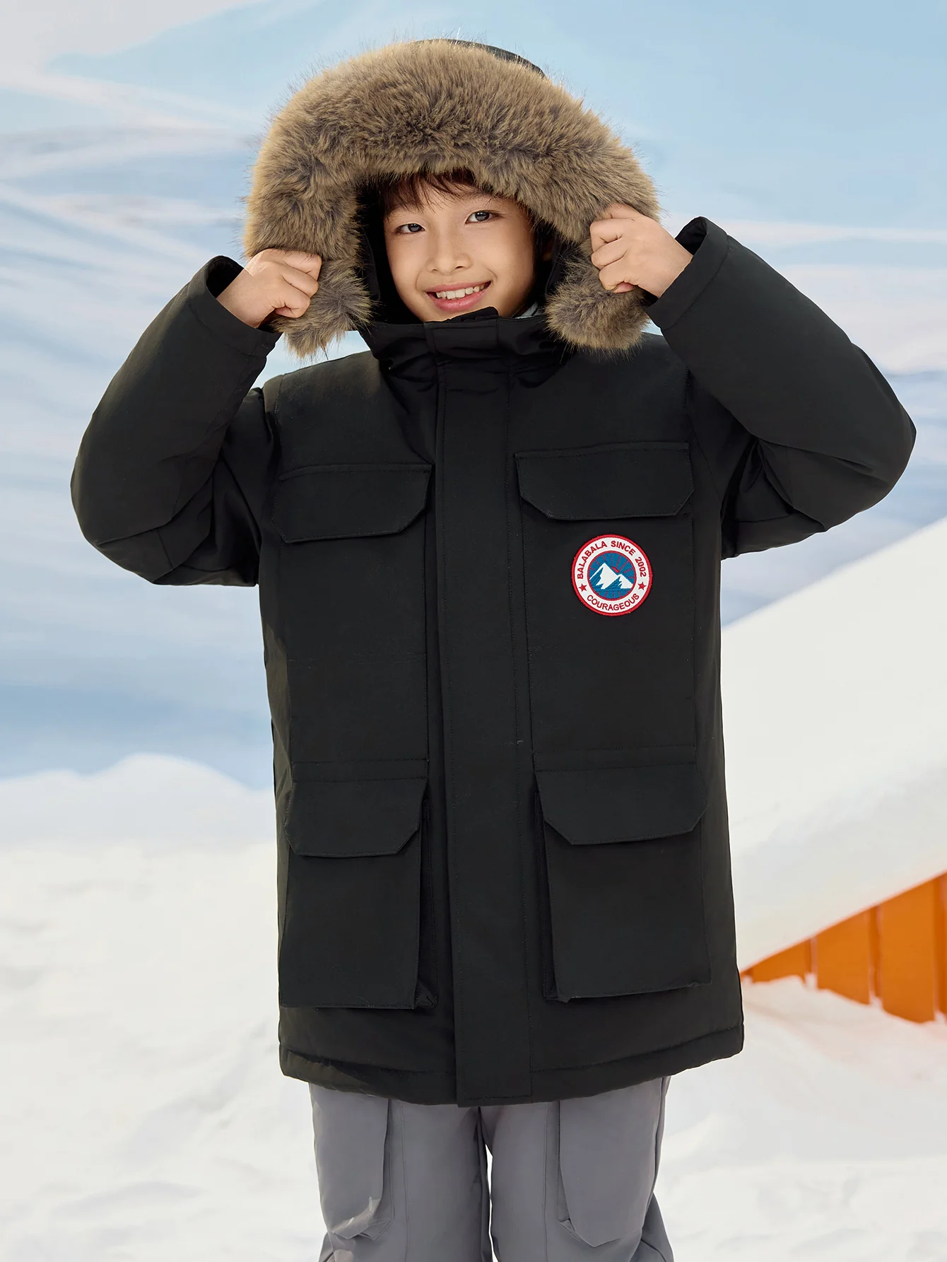 Unisex Kid 3D Embroidered Down Jacket - Image 14