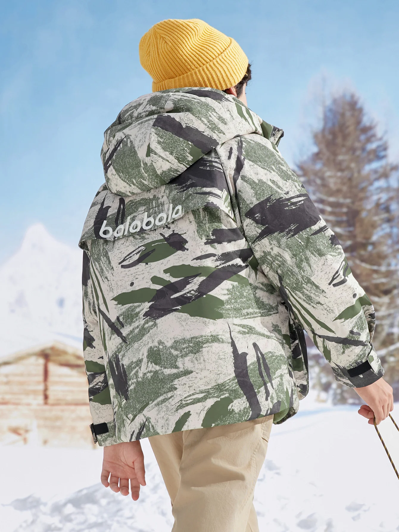 Unisex Kid Two-Piece Luminous Badge Down Jacket - Image 3