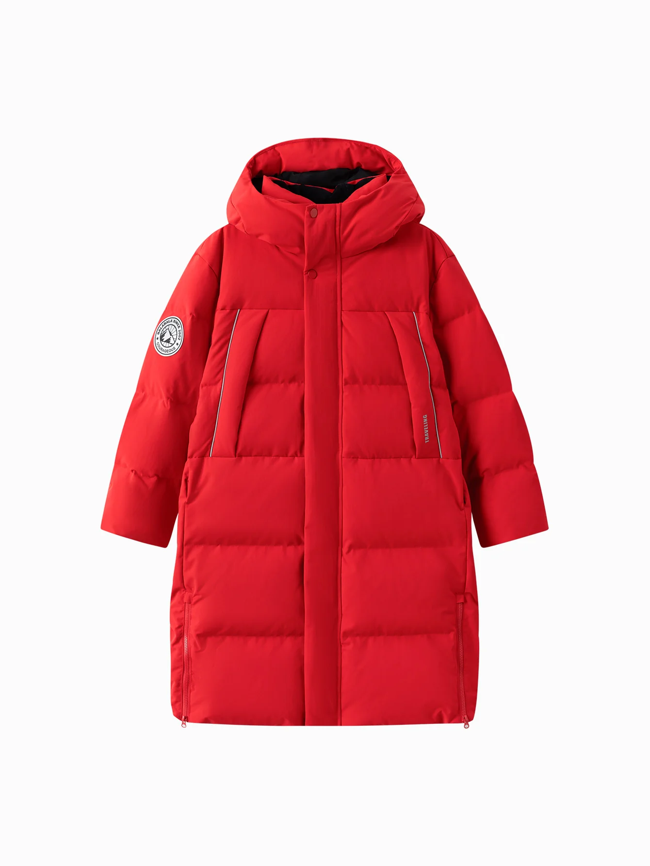 Unisex Parent-Child Reflective Patch Letter Print Down Jacket - Image 16