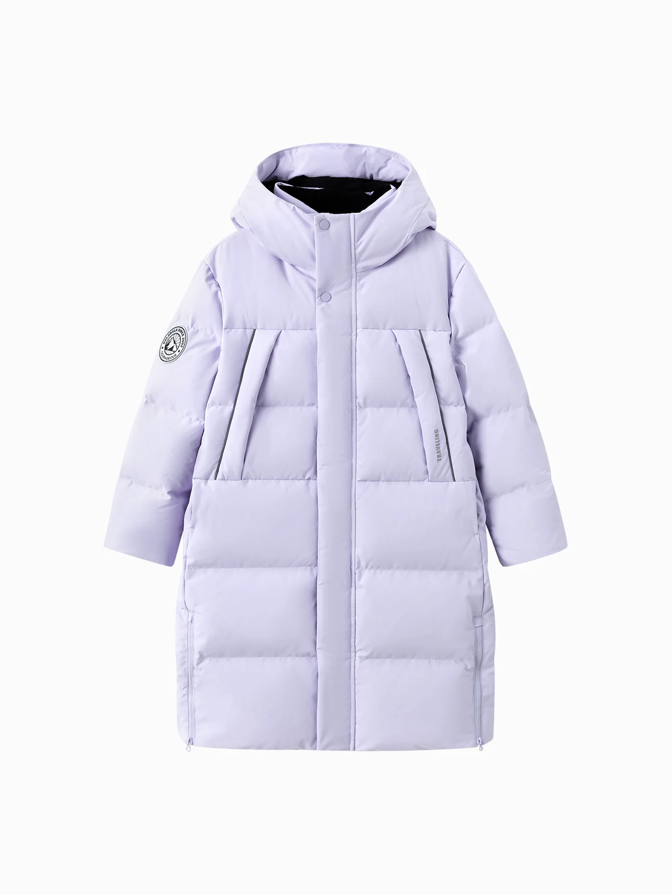 Unisex Parent-Child Reflective Patch Letter Print Down Jacket - Image 22
