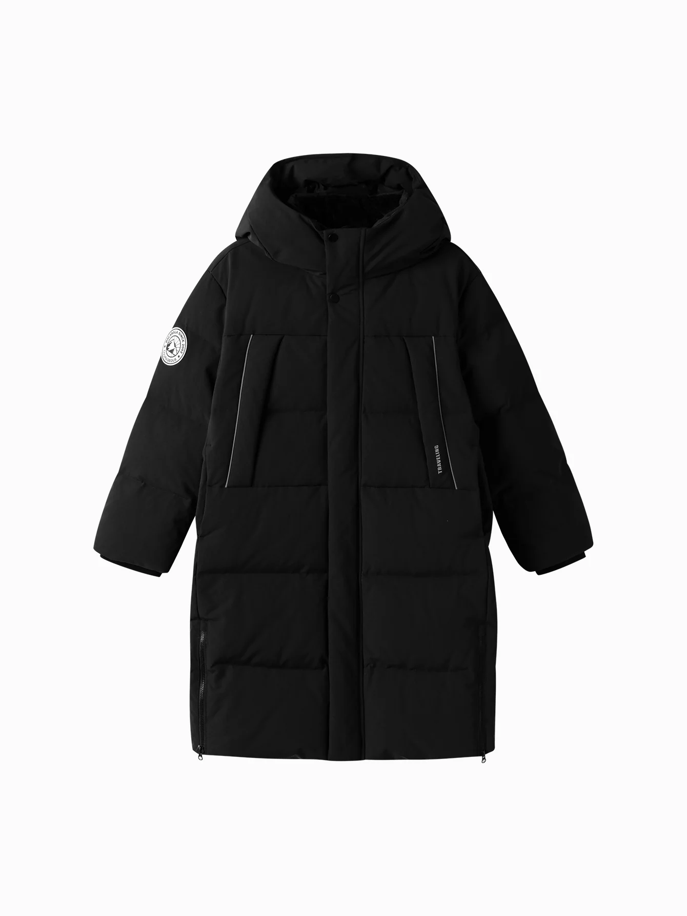 Unisex Parent-Child Reflective Patch Letter Print Down Jacket - Image 34