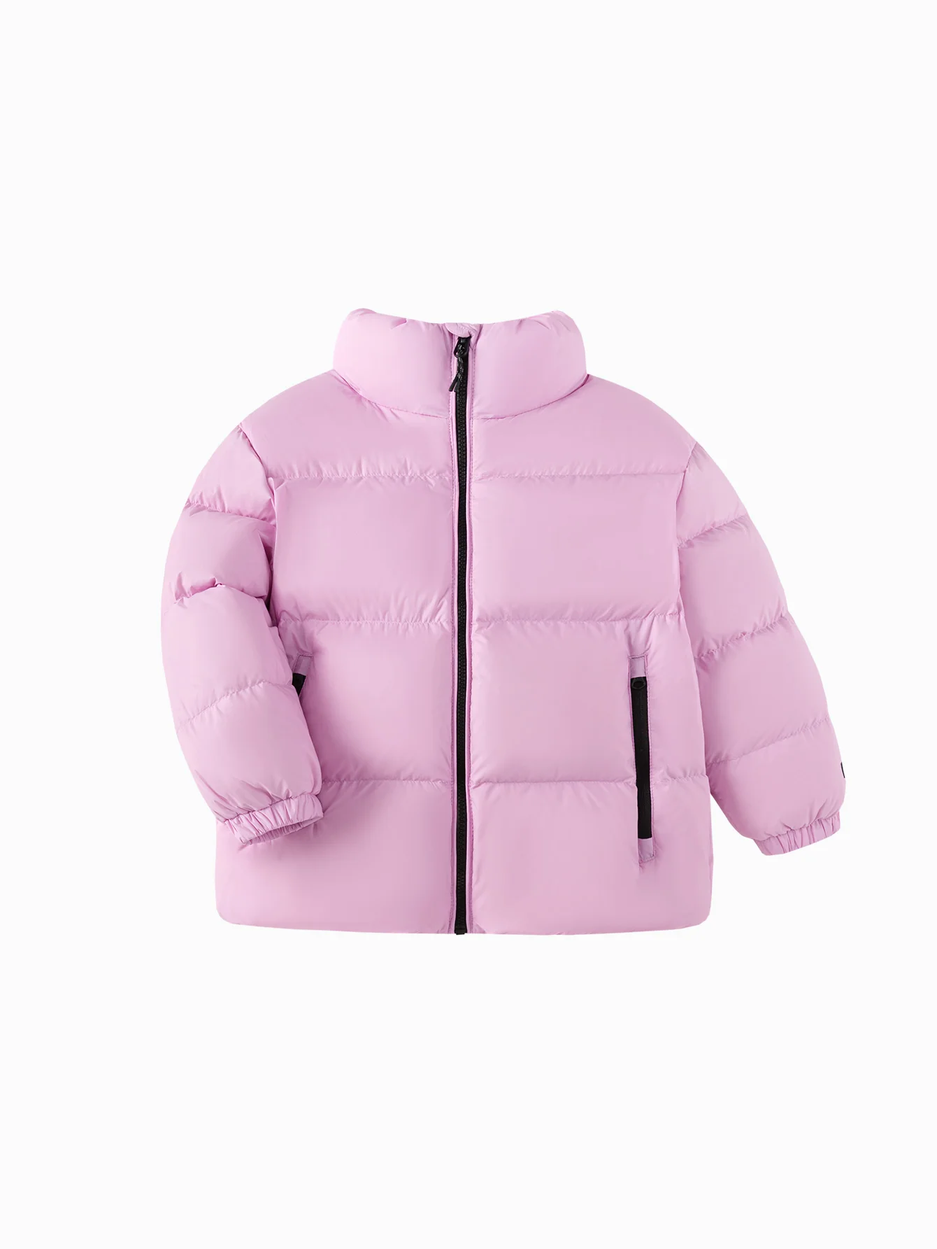 Unisex Parent-Child Stand-Up Collar Contrast Color Down Jacket - Image 16
