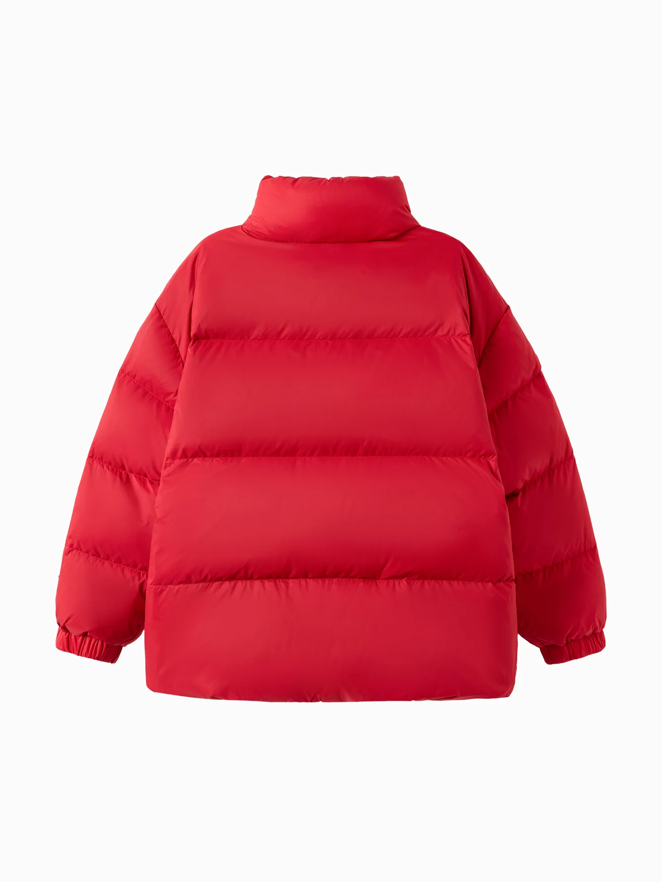 Unisex Parent-Child Stand-Up Collar Contrast Color Down Jacket - Image 23