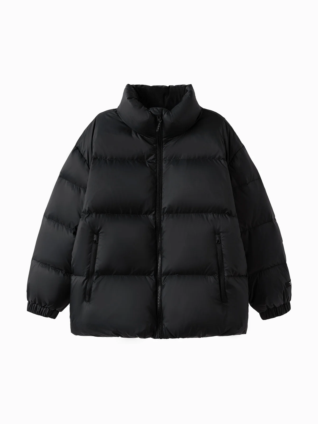 Unisex Parent-Child Stand-Up Collar Contrast Color Down Jacket - Image 34