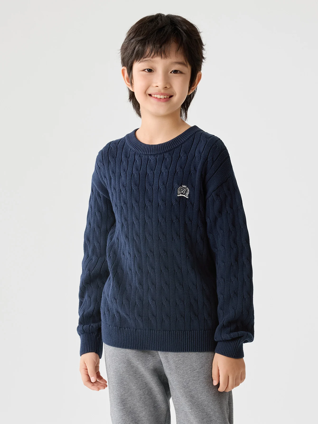 Unisex Toddler And Kid Multicolor Preppy Embroidered Sweater - Image 19