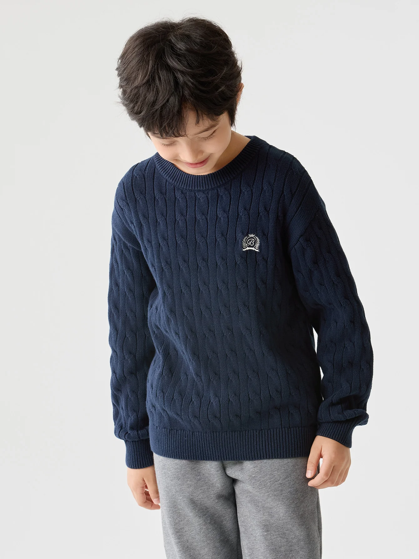Unisex Toddler And Kid Multicolor Preppy Embroidered Sweater - Image 20