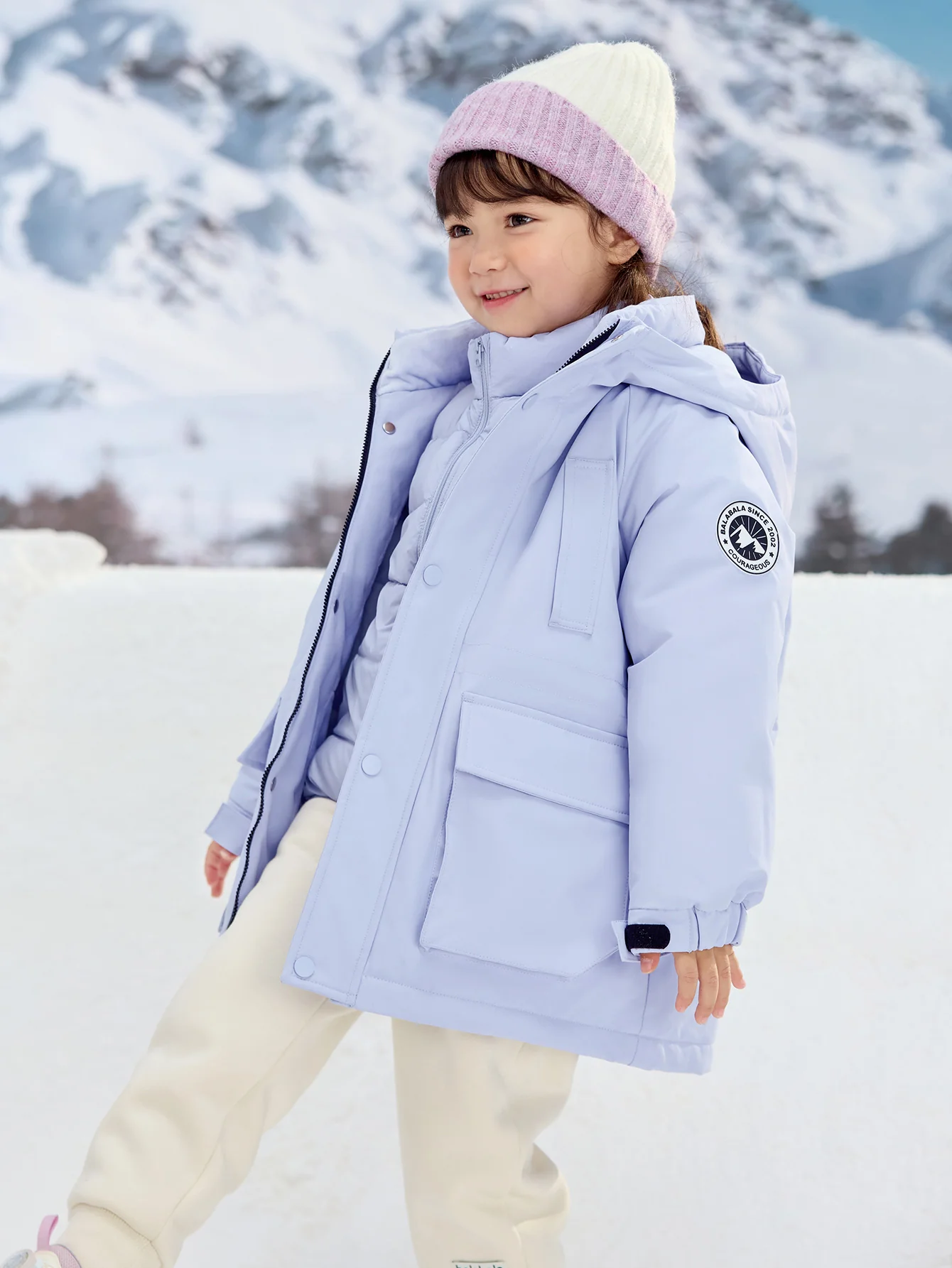 Unisex Toddler And Kid Silhouette Graphic Print Down Jacket - Image 14