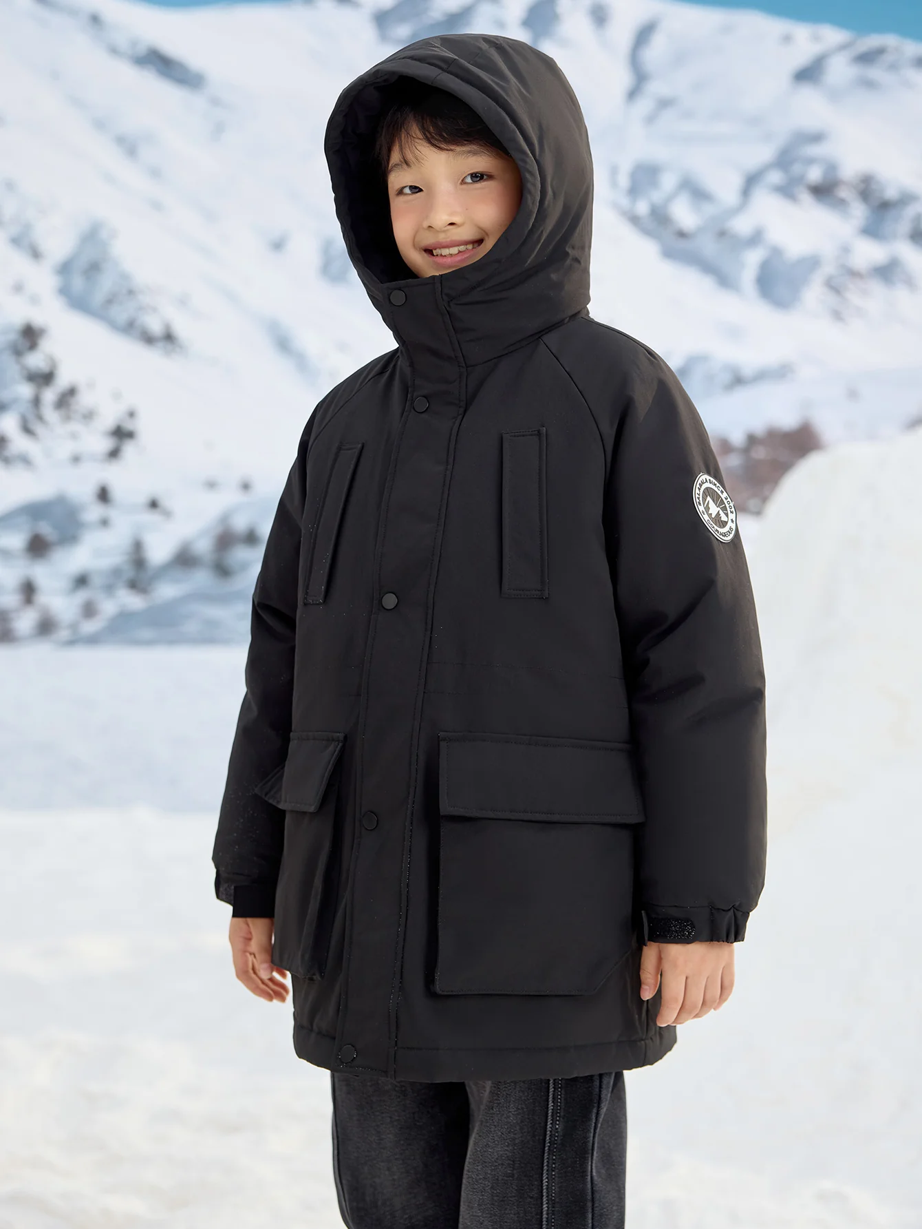 Unisex Toddler And Kid Silhouette Graphic Print Down Jacket - Image 20