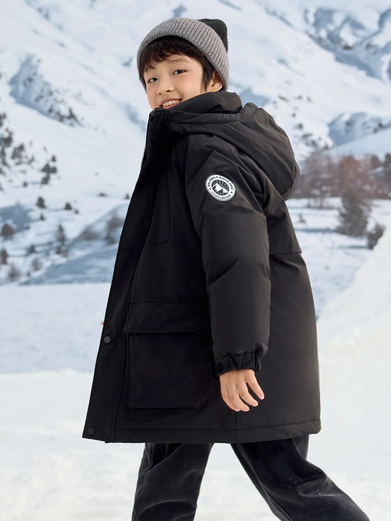 Unisex Toddler And Kid Silhouette Graphic Print Down Jacket - Image 21