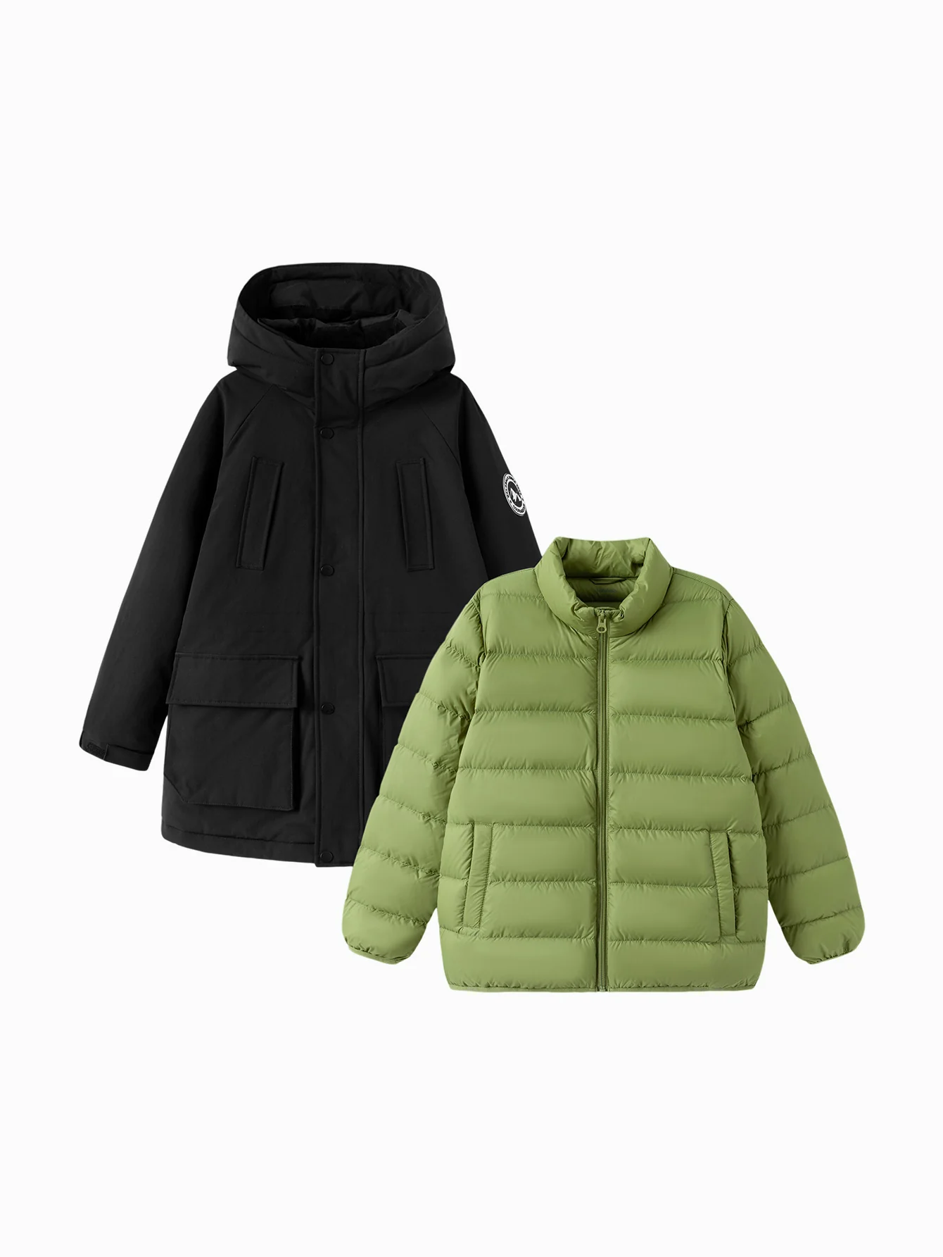 Unisex Toddler And Kid Silhouette Graphic Print Down Jacket - Image 22