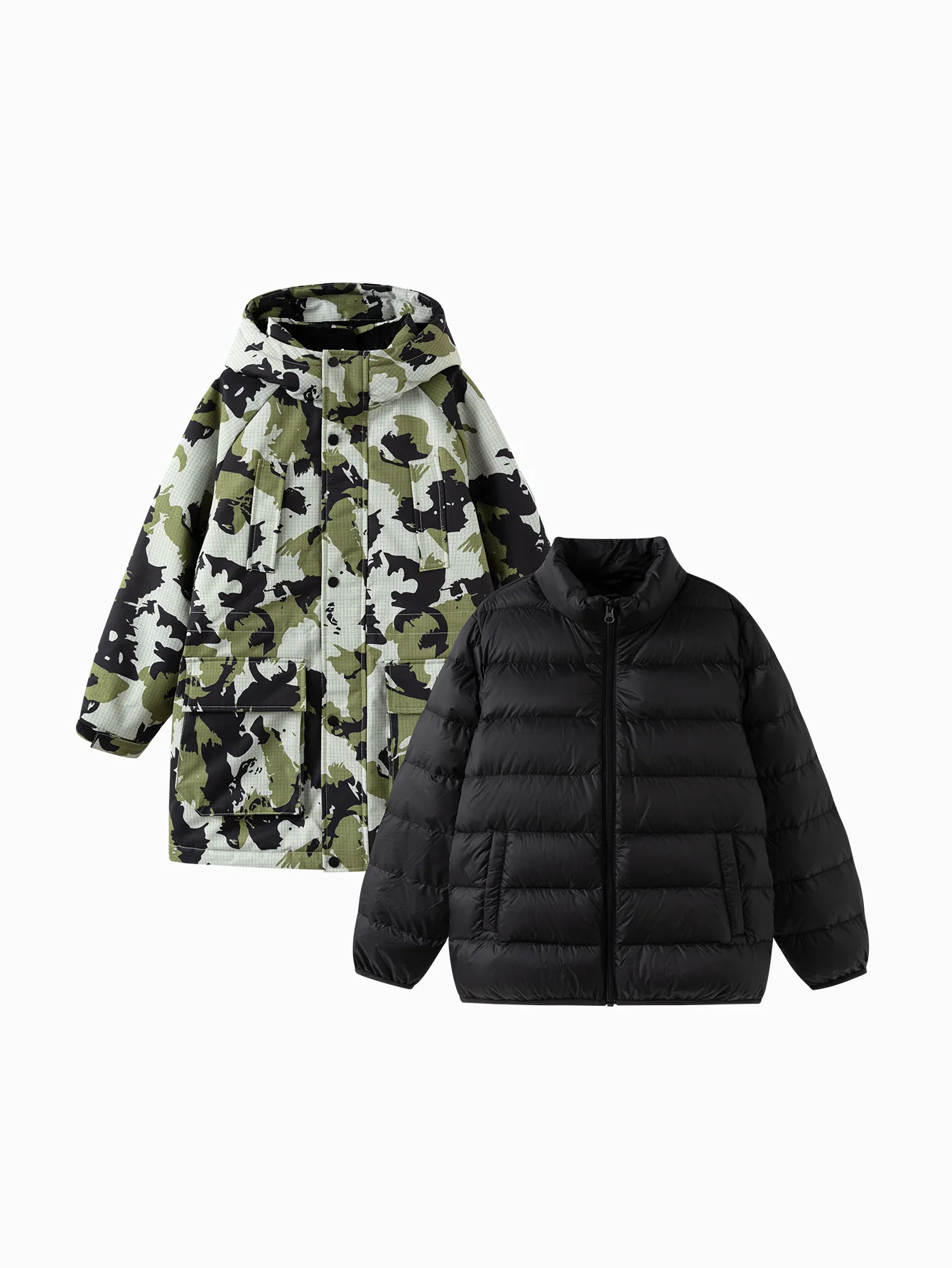 Unisex Toddler And Kid Silhouette Graphic Print Down Jacket - Image 4