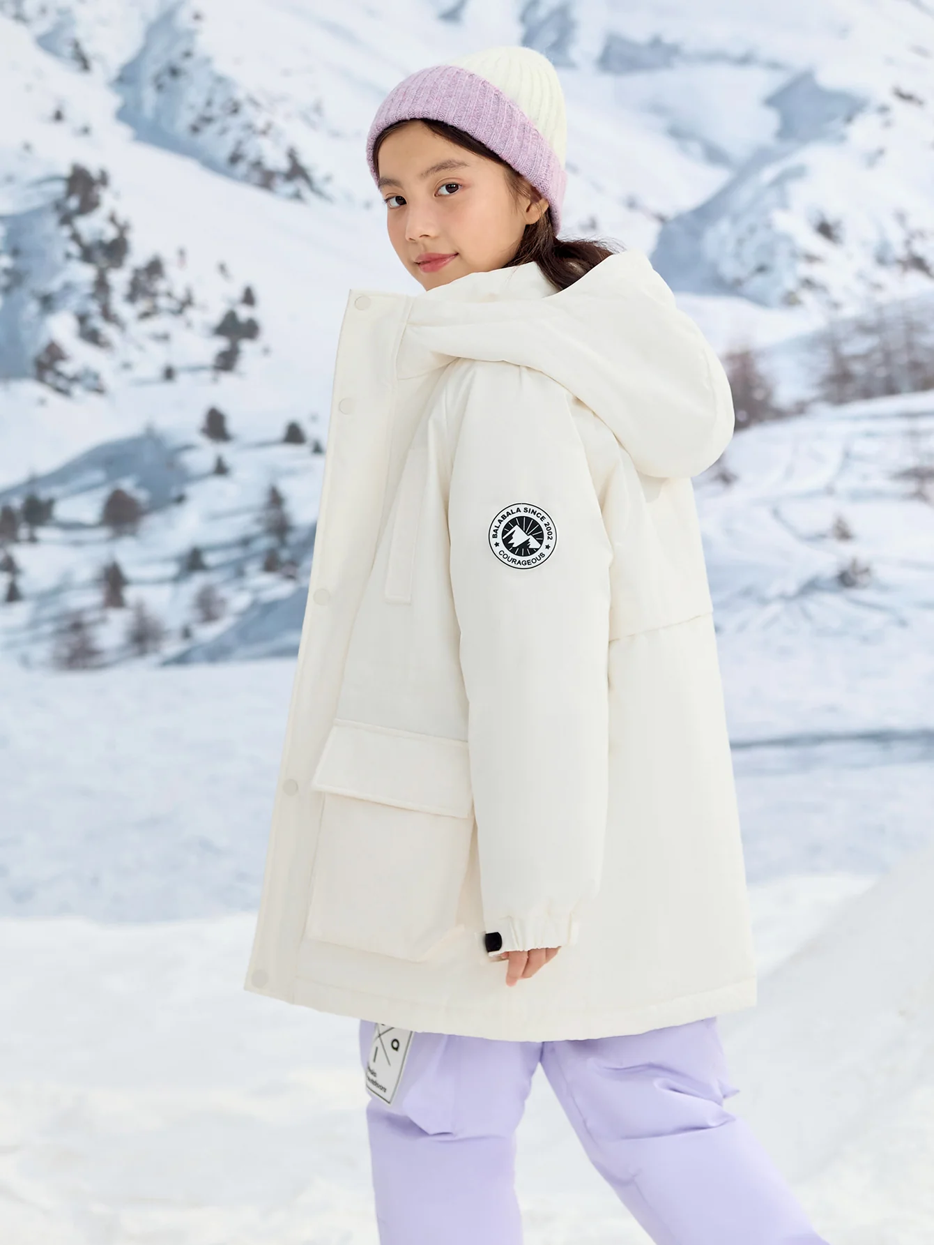 Unisex Toddler And Kid Silhouette Graphic Print Down Jacket - Image 9
