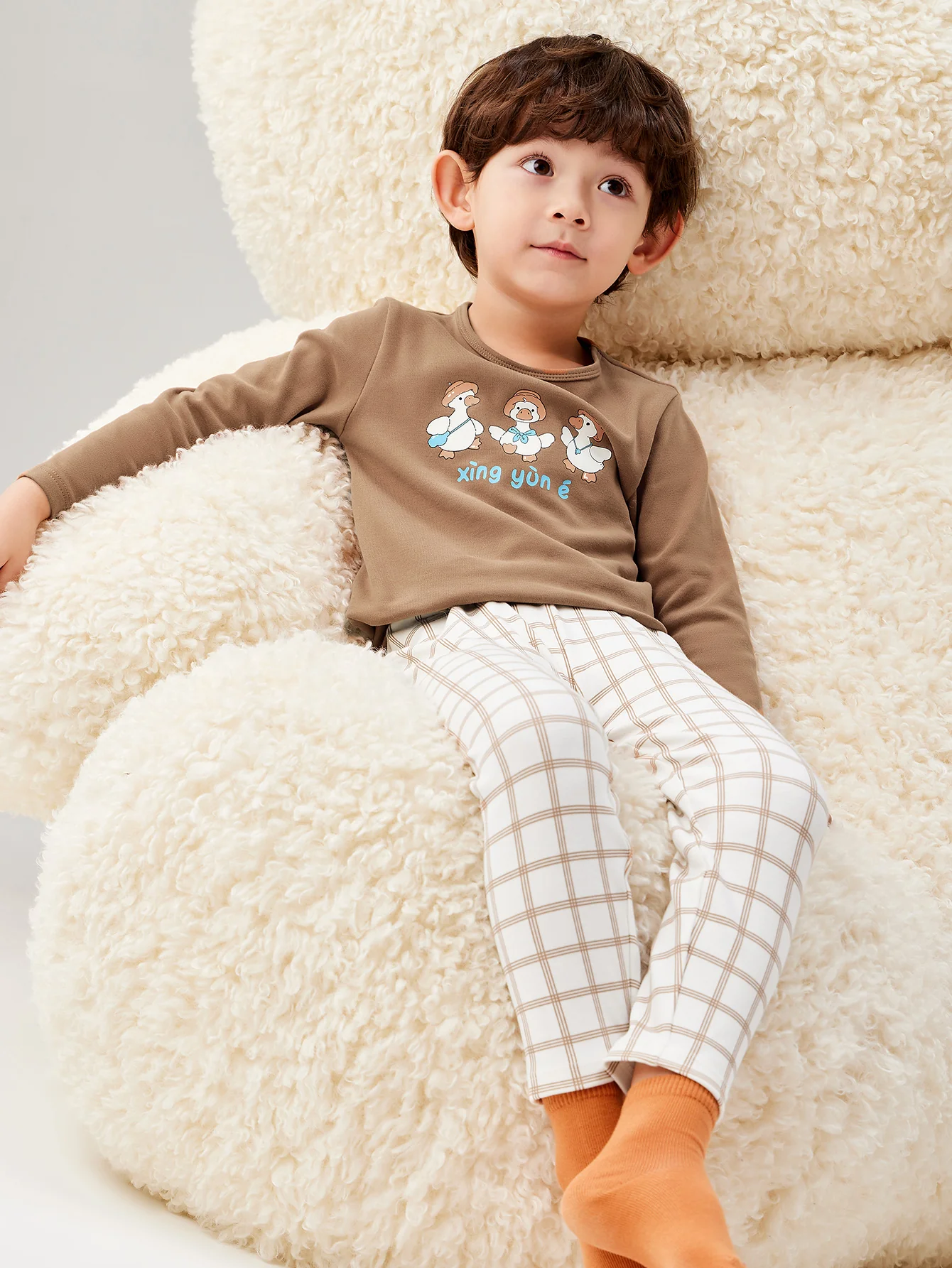 Unisex Toddler Cartoon Ancient Poetry Pattern Home Wear - Image 21