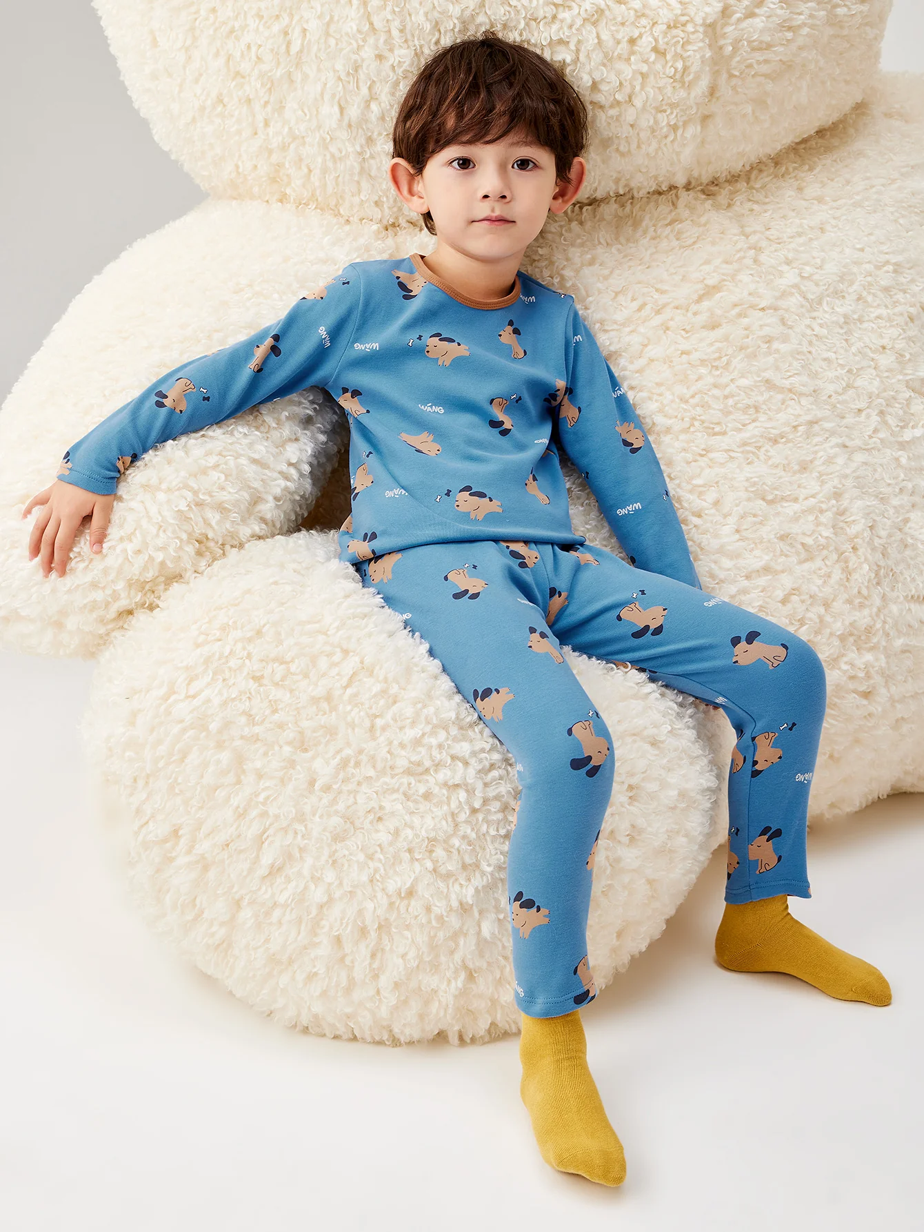 Unisex Toddler Cartoon Ancient Poetry Pattern Home Wear - Image 7