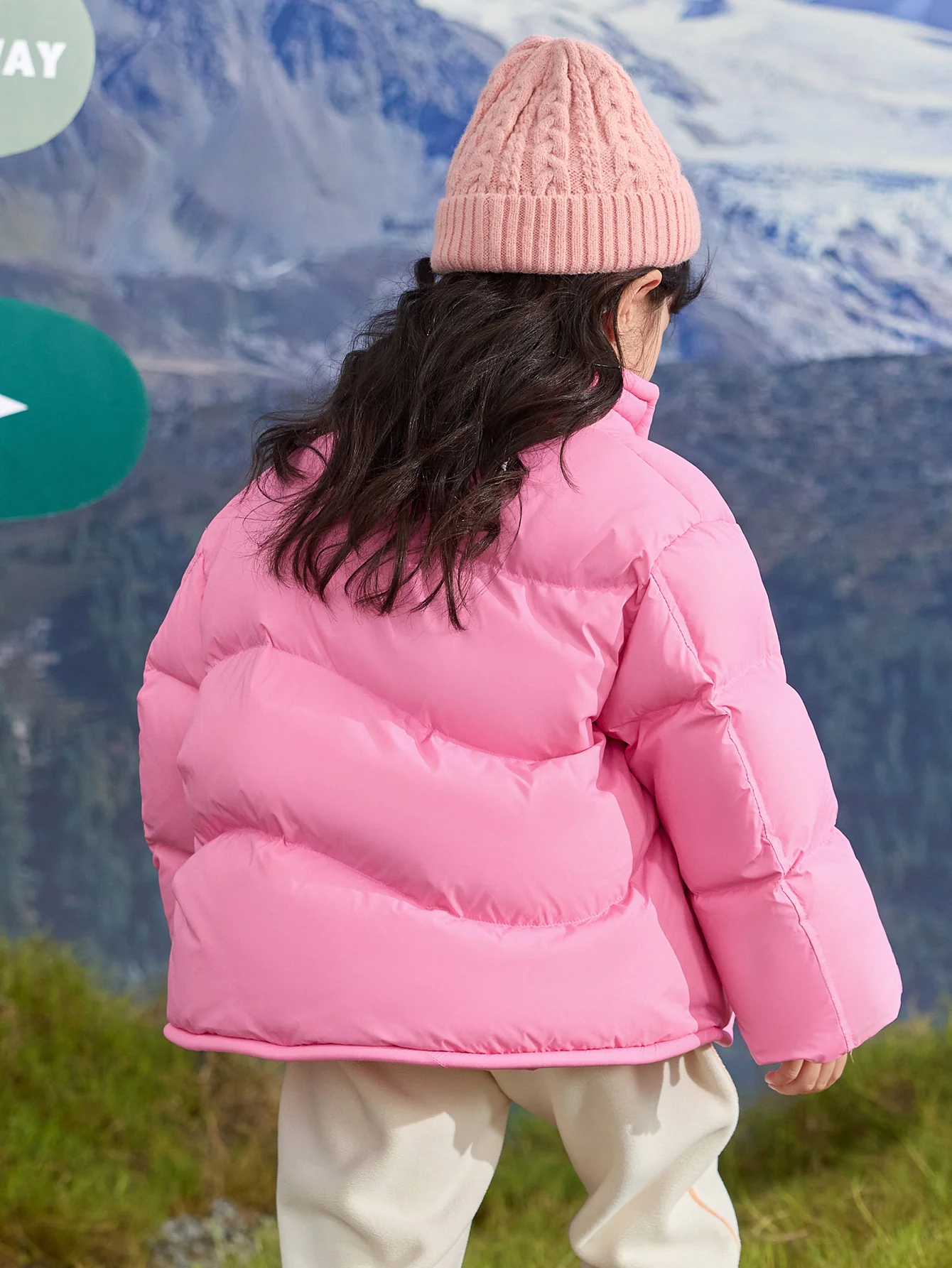 Unisex Toddler Dopamine Color Block Print Down Jacket - Image 15
