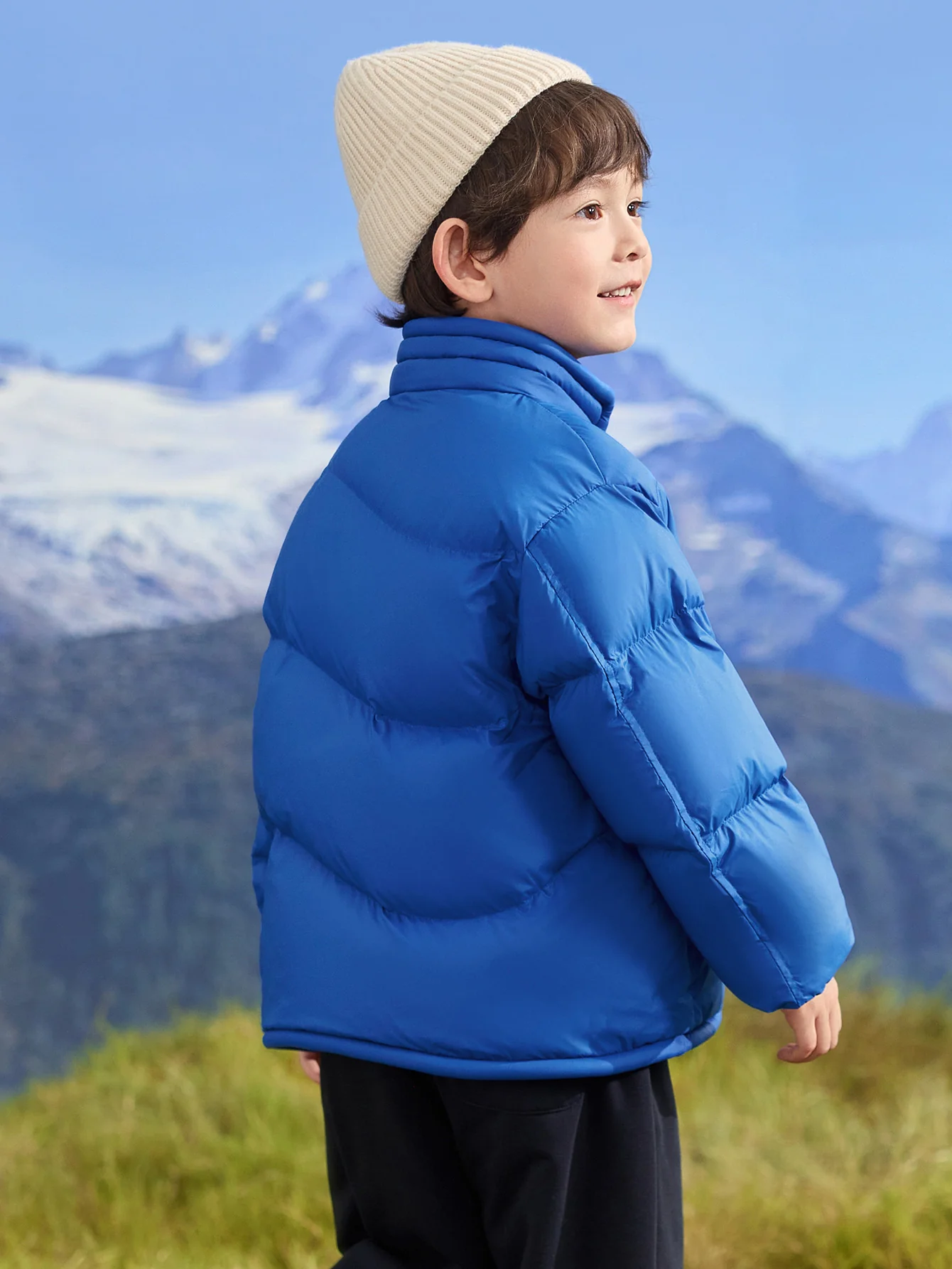 Unisex Toddler Dopamine Color Block Print Down Jacket - Image 21