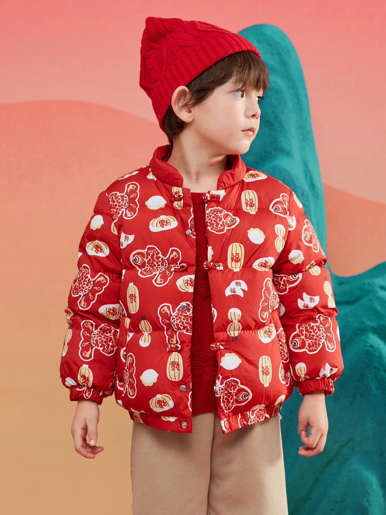 Unisex Toddler New Year Button Down Jacket - Image 7