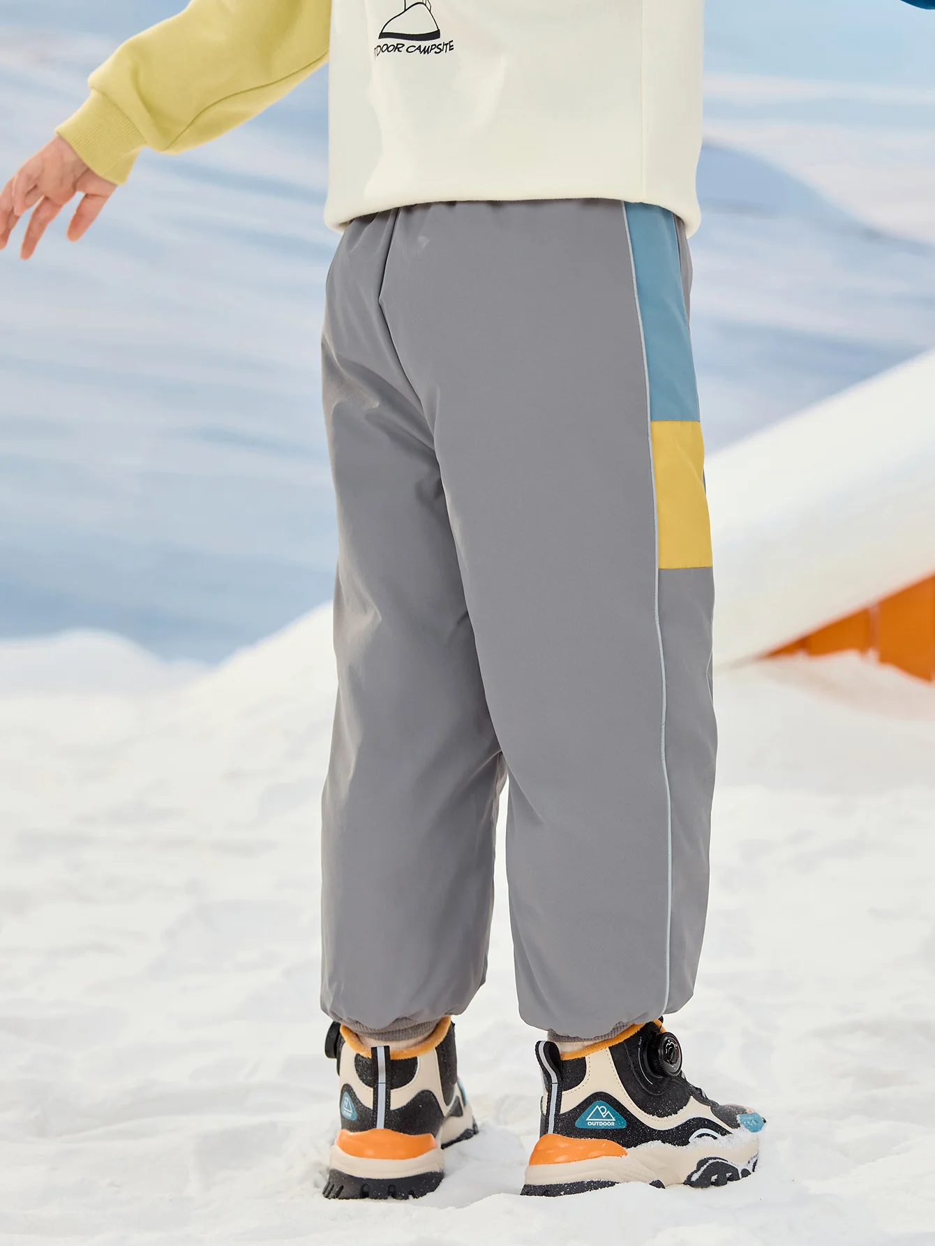 Unisex Toddler Reflective Cartoon Patch Trousers - Image 3